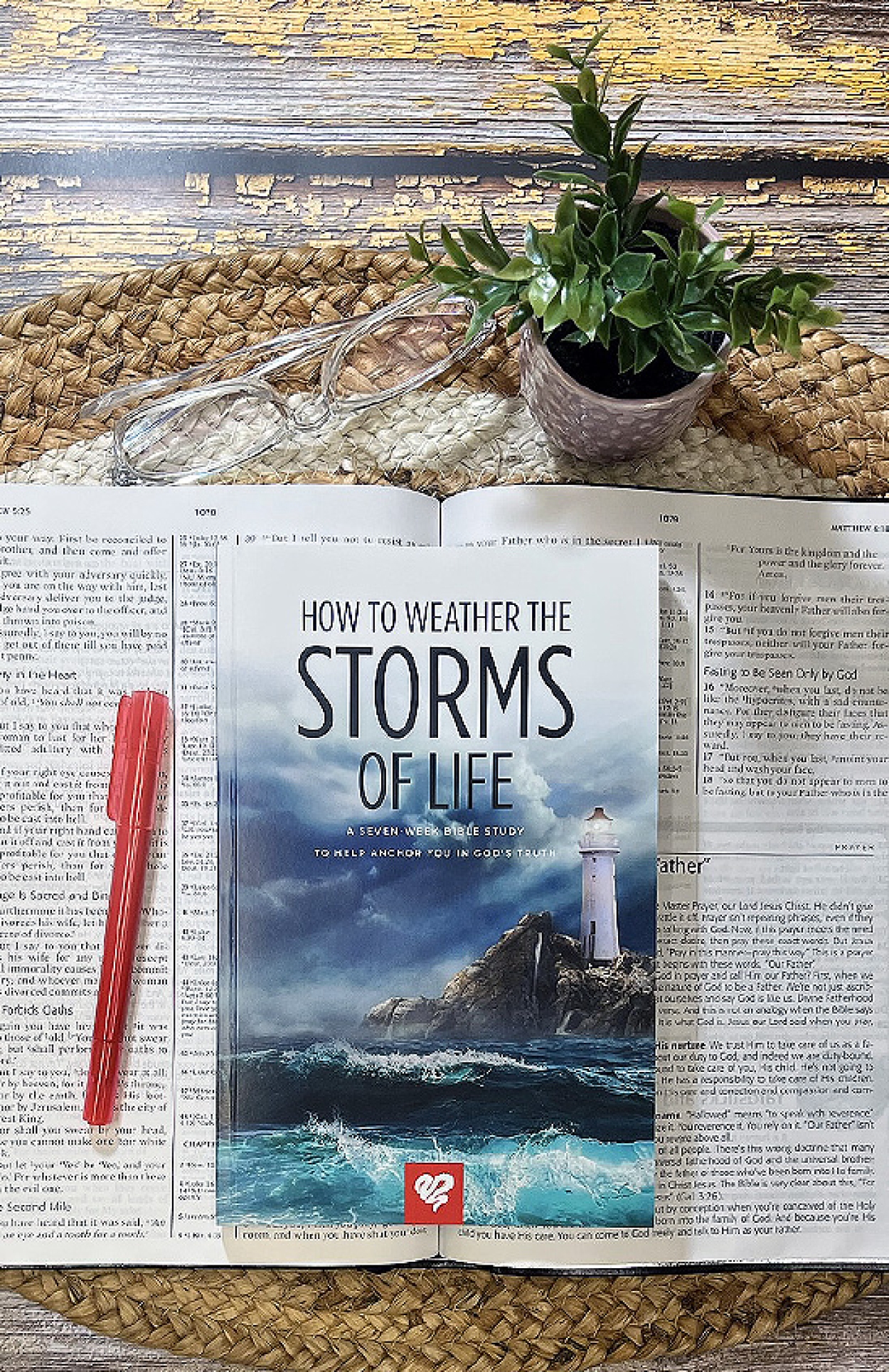 How to weather the storms of life bible study bss165 FLAT LAY