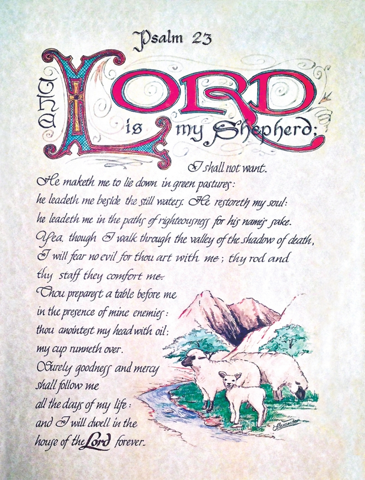 Psalm 23 print pt126